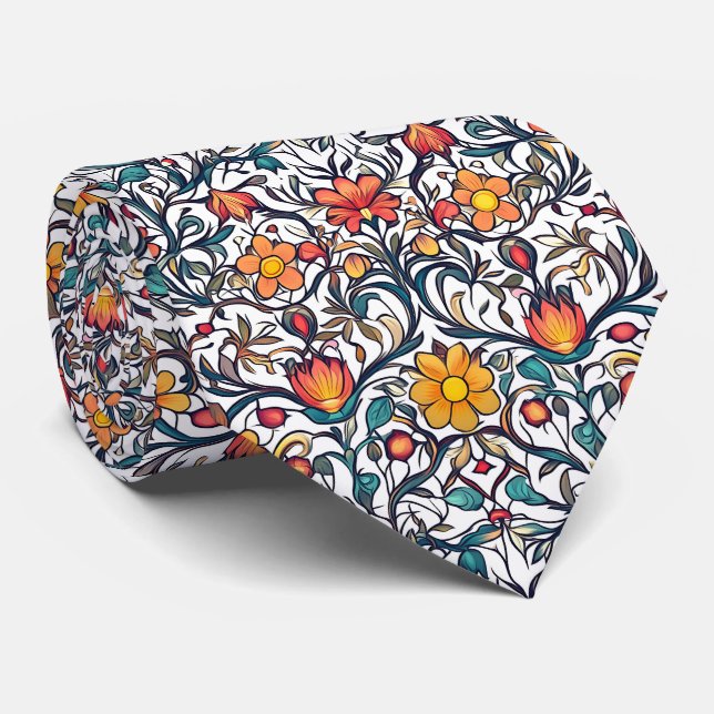 Corbata Patrón de William Morris (Enrollado)