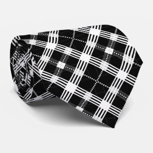 Corbata Patrón de yeso negro de baldosas de Guay