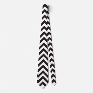 Corbata Patrón de ZIGZAG - negro + tus antecedentes e idea