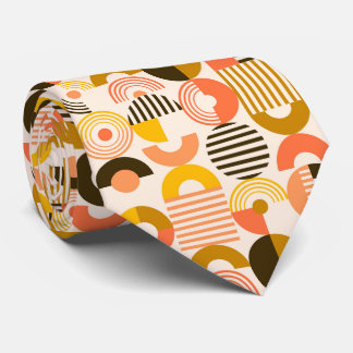 Corbata Patrón del Círculo de Arte Moderno Retro Bauhaus