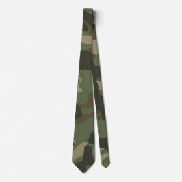 Corbata Patrón del Ejército Camo Verde
