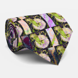 Corbata Patrón Delicado Verde Rosa de Gloria de la Mañana 
