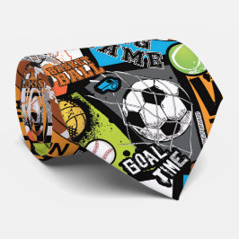 Corbata Patrón Deportivo Con Balones