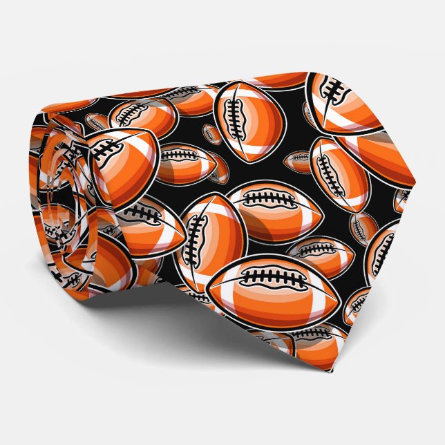 Corbata patrón deportivo de fútbol fresco (Enrollado)