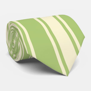 Corbata Patrón divertido de franja de color verde amarille