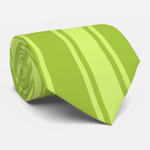 Corbata Patrón divertido de franja de color verde de Andro