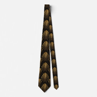Corbata Patrón dorado Art Déco: geométrico vintage elegant