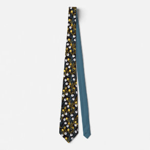 Corbata Patrón elegante de flor tulipán