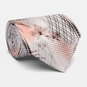 Corbata Patrón elegante de orquídeas.