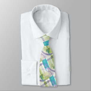 Corbata Patrón empresarial moderno Abstrac azul