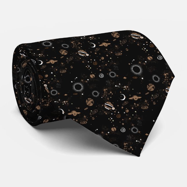 Corbata Patrón Espacial  (Enrollado)