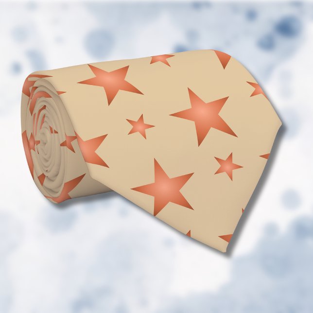 Corbata Patrón estelar en el naranja de terracota gradient (Subido por el creador)