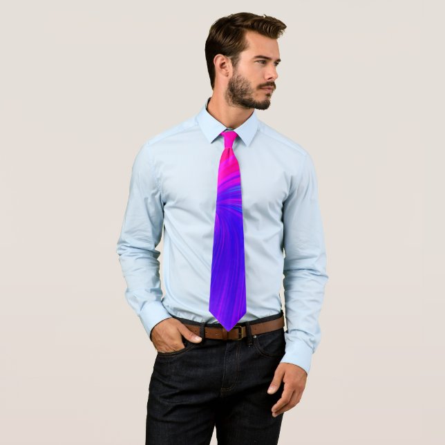 Corbata Patrón Estético de Color Vibrante (In situ)