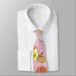 Corbata Patrón estético de floración rosa de Cottagecore d<br><div class="desc">Vintage Cottagecore Estética Patrón Floral Rosa Nata de cuello</div>