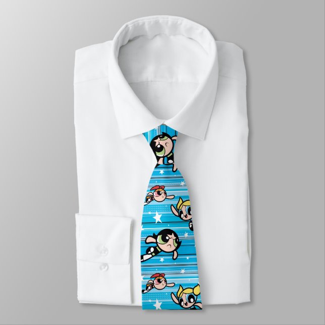 Corbata Patrón estrella de Chicas Powerpuff (Atado)