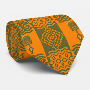 Corbata patrón étnico tribal africano