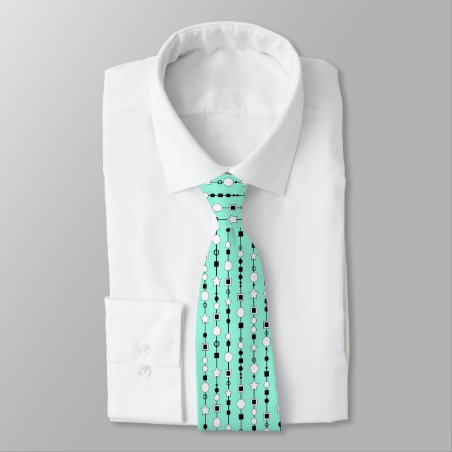 Corbata Patrón festivo con cuentas de collar y estrella de (Atado)