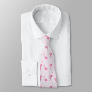 Corbata Patrón Flamingo Rosa Simple