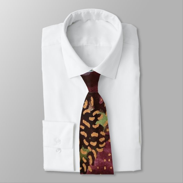 Corbata patrón floral (Atado)