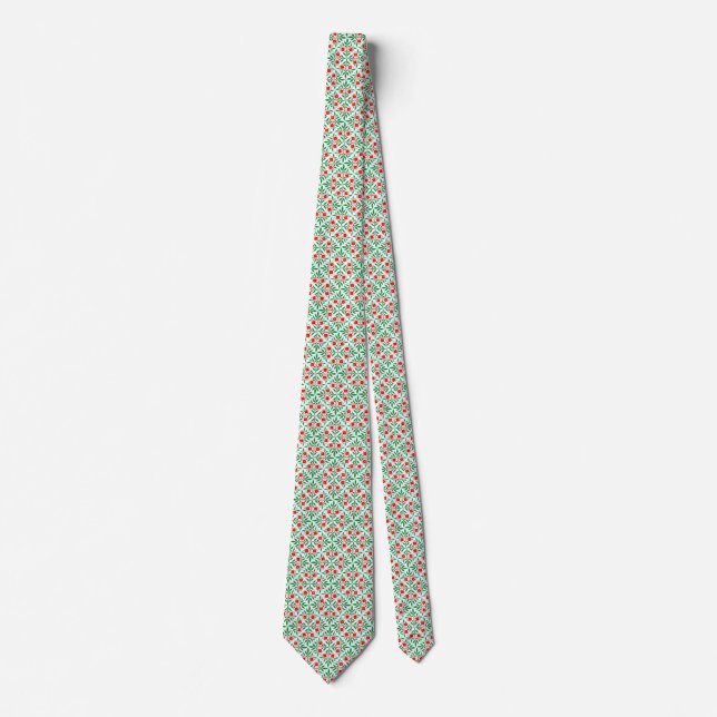 Corbata Patrón floral (Anverso)