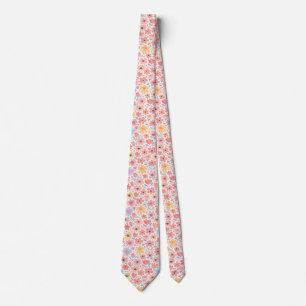Corbata Patrón floral abstracto moderno