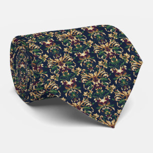 Corbata Patrón Floral Barroco