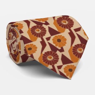 Corbata Patrón floral botánico boho otoño