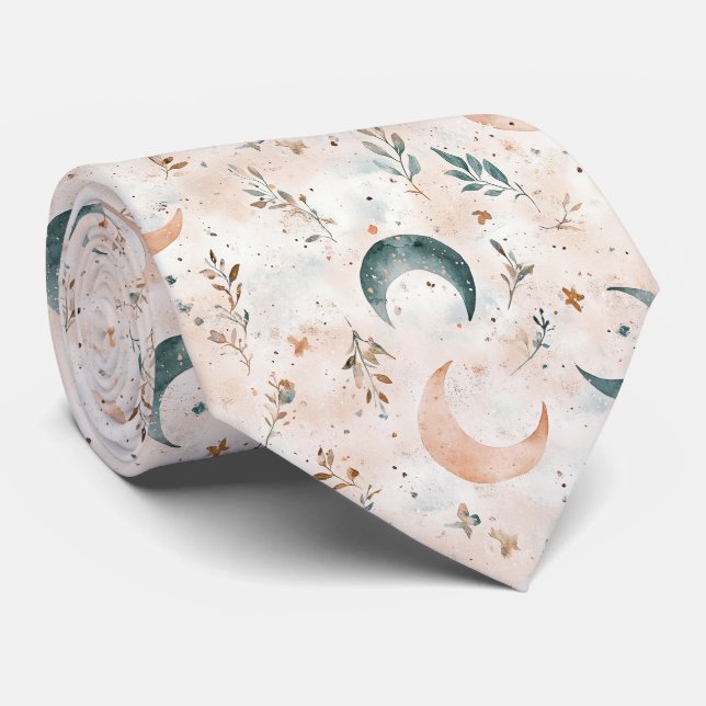 Corbata Patrón floral celestial (6) (Enrollado)