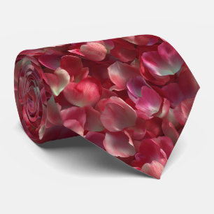 Corbata Patrón floral continuo de pétalos de tulipán