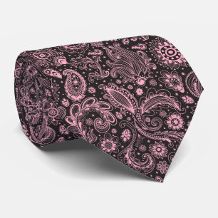 Corbata Patrón floral de cachemira estilo boho de batik ne