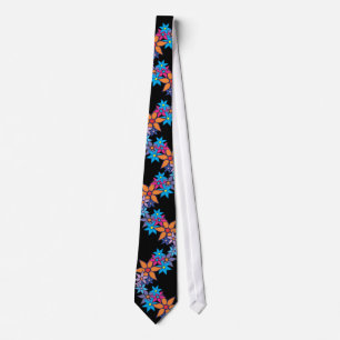 Corbata Patrón floral de corte