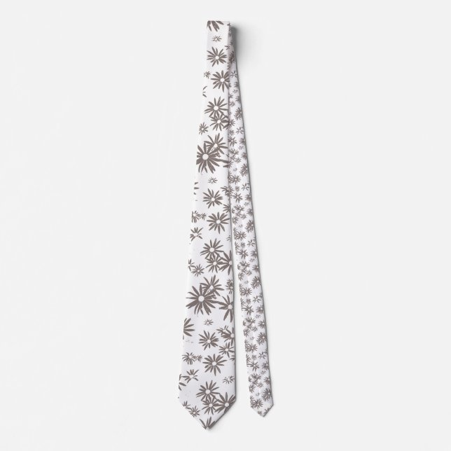 Corbata Patrón floral de doble cara (Anverso)