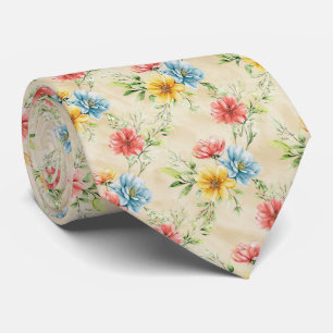 Corbata Patrón floral de jardín de verano