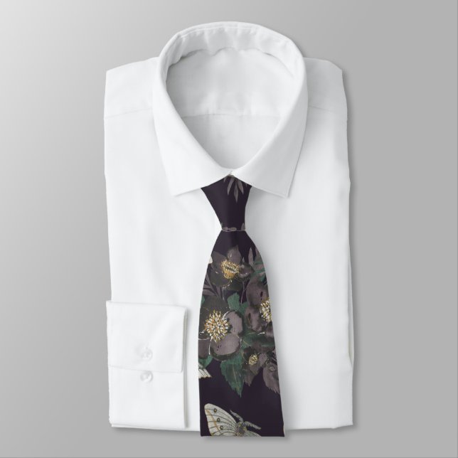 Corbata Patrón floral de moho (Atado)