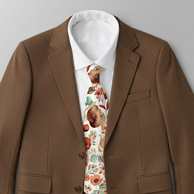 Corbata Patrón floral de otoño (Subido por el creador)