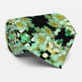 Corbata Patrón floral de Rosas de juego blanco salvajes