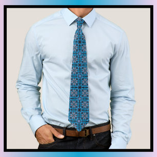 Corbata Patrón floral de Scandi dibujado a mano