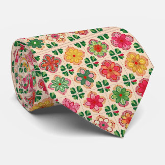 Corbata Patrón floral de tracción