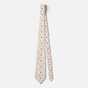 Corbata Patrón floral de tulipán moderno
