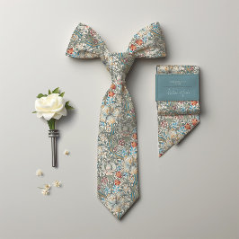 Corbata Patrón floral de William Morris Lily Art Nouveau