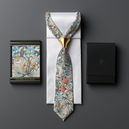Corbata Patrón floral de William Morris Lily Art Nouveau