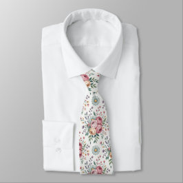 Corbata Patrón floral decorativo