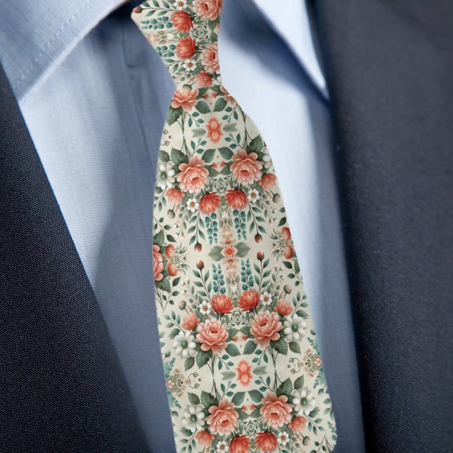 Corbata Patrón floral formal (Subido por el creador)