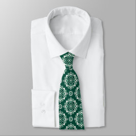 Corbata Patrón floral geométrico decorativo