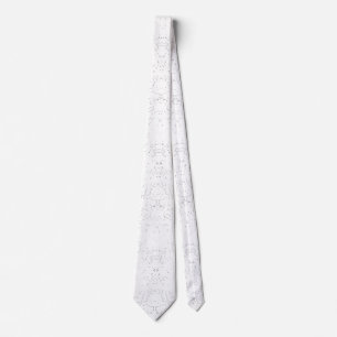 Corbata Patrón floral monocromo – Arte elegante sin costur