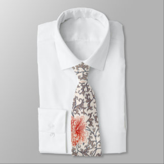 Corbata Patrón floral oriental apagado
