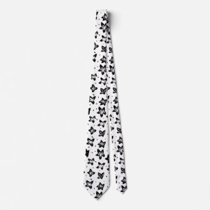 Corbata Patrón floral reconstruido - Gótico acromático
