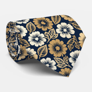 Corbata Patrón floral recortado con plantilla
