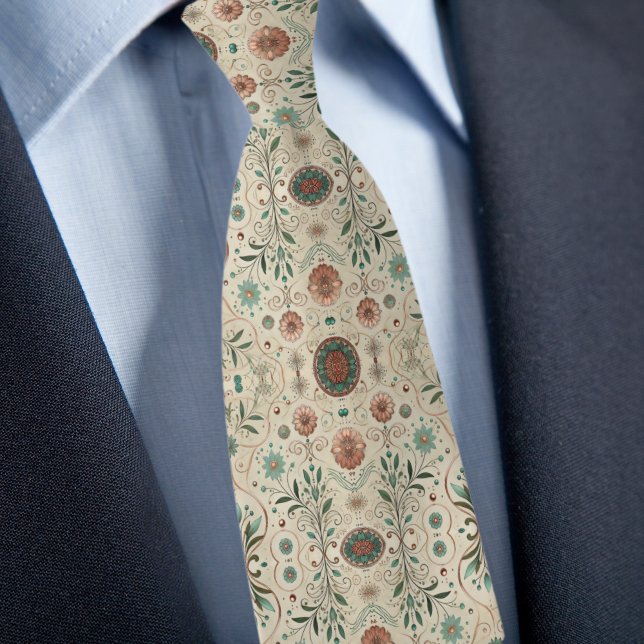 Corbata Patrón Floral Rústico de Granja (Subido por el creador)