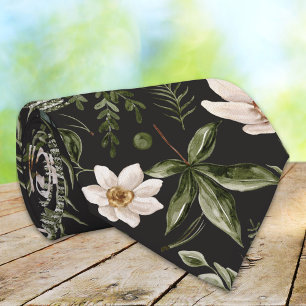 Corbata Patrón Floral Sin Costuras de Acuarela de Flores y